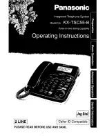 Предварительный просмотр 1 страницы Panasonic KXTSC55B - PHONE/ANSWER MACHINE User Manual