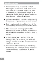 Preview for 42 page of Panasonic KY-B626SL Operating & Installation Instructions Manual