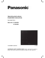 Panasonic KY-B64CG Operating And Installation Instructions preview