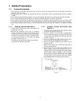 Предварительный просмотр 3 страницы Panasonic LA14 Service Manual