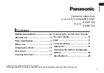 Preview for 3 page of Panasonic Lamdash ES-BST2Q Operating Instructions Manual