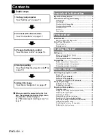 Preview for 4 page of Panasonic LB75U - XGA LCD Projector Operating Instructions Manual