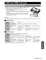 Preview for 39 page of Panasonic LB75U - XGA LCD Projector Operating Instructions Manual