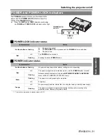 Preview for 21 page of Panasonic LB80U - XGA LCD Projector Operating Instructions Manual