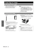 Preview for 22 page of Panasonic LB80U - XGA LCD Projector Operating Instructions Manual