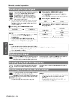 Preview for 24 page of Panasonic LB80U - XGA LCD Projector Operating Instructions Manual