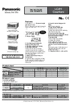 Preview for 1 page of Panasonic LC2H Series Manual