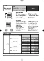Preview for 1 page of Panasonic LC4H-PS-R4-AC240V Manual