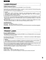 Предварительный просмотр 9 страницы Panasonic LF-D103E User Manual