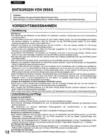 Предварительный просмотр 12 страницы Panasonic LF-D103E User Manual