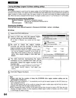 Preview for 64 page of Panasonic LF-D103E User Manual