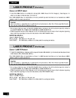 Preview for 8 page of Panasonic LF-D321U Operating Instructions Manual