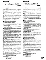 Preview for 129 page of Panasonic LF-D521 Operating Instructions Manual