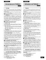 Preview for 129 page of Panasonic LF-M621E Operating Instructions Manual