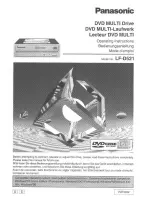 Panasonic LFD521U - DISK DRIVE Operating Instructions Manual preview