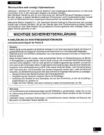 Preview for 5 page of Panasonic LFD521U - DISK DRIVE Operating Instructions Manual