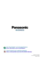 Preview for 20 page of Panasonic LFE Series User Manual