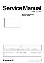 Предварительный просмотр 1 страницы Panasonic LH-43RM1MX Service Manual