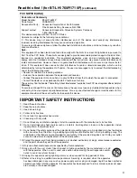 Preview for 3 page of Panasonic lh1760 Operating Instructions Manual