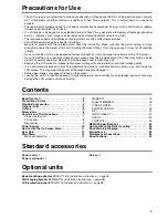 Preview for 5 page of Panasonic lh1760 Operating Instructions Manual