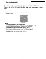 Preview for 3 page of Panasonic LIFI PT-50LCX7K Service Manual