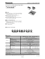 Panasonic Light Touch Switches EVQP4 Datasheet preview