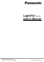 Panasonic LightPix AE20 User Manual preview