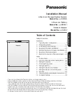 Preview for 1 page of Panasonic LJ-NA02 Installation Manual