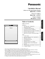 Panasonic LJ-SK56A Installation Manual preview