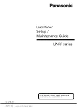 Preview for 1 page of Panasonic LP-RF Series Setup & Maintenance Manual