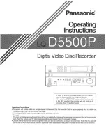 Предварительный просмотр 1 страницы Panasonic LQ-D5500P Operating Instructions Manual