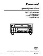 Panasonic LQ-MD800E Operating Instructions Manual preview