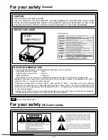 Preview for 3 page of Panasonic LQ-MD800P Operating Instructions Manual