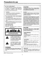 Preview for 2 page of Panasonic LQD550P - DIGITAL DISC RECORDER Operating Instructions Manual