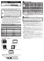 Panasonic LS-H F-A Series Instruction Manual preview