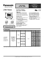 Panasonic LT4H/-L Manual preview