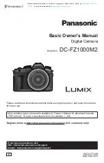 Panasonic Lumix DC-FZ1000 II Basic Owner'S Manual preview