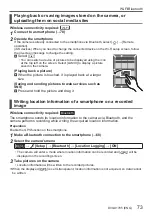 Предварительный просмотр 73 страницы Panasonic Lumix  DC-FZ10002 Basic Operating Instructions Manual