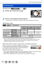 Предварительный просмотр 116 страницы Panasonic Lumix DC-FZ1000M2 Owner'S Manual