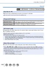 Предварительный просмотр 196 страницы Panasonic Lumix DC-FZ1000M2 Owner'S Manual