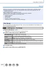 Preview for 231 page of Panasonic Lumix DC-FZ1000M2 Owner'S Manual