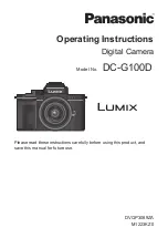 Panasonic LUMIX DC-G100D Operating Instructions Manual preview