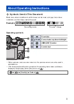 Preview for 3 page of Panasonic LUMIX DC-G100D Operating Instructions Manual