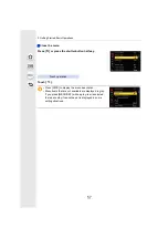 Preview for 57 page of Panasonic LUMIX DC-G95D Owner'S Manual For Advanced Features