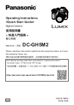 Panasonic LUMIX DC-GH5M2GA Operating Instructions Manual preview