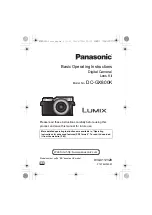 Panasonic Lumix DC-GX800K Basic Operation Instructions preview