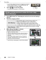 Предварительный просмотр 44 страницы Panasonic LUMIX DC-GX850K Owner'S Manual