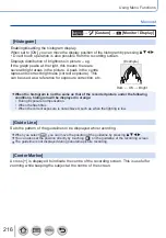 Preview for 216 page of Panasonic Lumix DC-GX9 Operating Instructions Manual