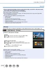 Preview for 218 page of Panasonic LUMIX DC-TZ200 Operating Instructions Manual