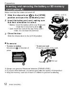 Предварительный просмотр 12 страницы Panasonic LUMIX DC-TZ90GN Basic Operating Instructions Manual